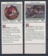 UN New York 1991 Michel 623-624 With Ornamental Fields, MNH** - Unused Stamps