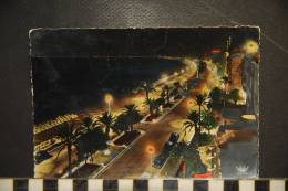 CP 06- Nice - N°201- La Promenade Des Anglais - VOYAGEE 1955-EDITIONS MUNIER - Nice By Night