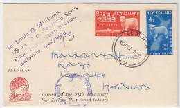 1957 New Zealand. Cover Sent To Honduras. Temuka 15.Feb.57. Sheep On Stamp. (H43c004) - Storia Postale