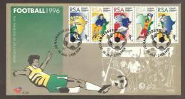 South Africa FDC 6.28 Football 1996 Soccer African Cup Of Nations - Cartas & Documentos