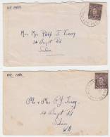 Australia Two Airmail Covers.  (H12c010) - Briefe U. Dokumente