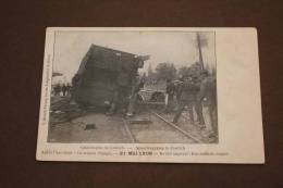 Catastrophe Train Contich 1908 Wagon Dégagé Ontlaste Wagon Grote Treinramp Kontich - Kontich