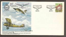 South Africa Flight Cover SAAF 5 - 1980 - 60th Anniversary Of South African Air Force - Poste Aérienne