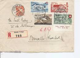 Suisse ( Lettre En Recommandé De 1946 Vers Schaerbeek En Belgique à Voir) - Lettres & Documents