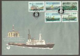 South Africa 1994 FDC 6.4 And 6.4(a) - Tugboats Miniature Sheet - Storia Postale