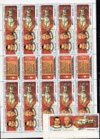 Mensch Im Kosmos Raumfahrt Sowjetunion 5267/8,ZD Plus Bogen ** 17€ Orbital-Komplex Salut7 Sojus T5 Bf Sheet USSR CCCP SU - Full Sheets