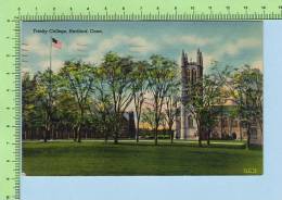 Hartford Conn USA ( Trinity College ) 2 Scan Divided Used 2 Stamps Post Card Postcard Carte Postale - Hartford