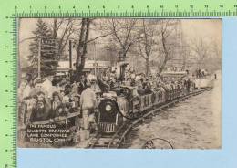 Bristol Conn USA (  Gillette Railroad Animated) 2 Scan Divided Used 1952  Post Card Postcard Carte Postale - American Roadside