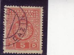 COAT OF ARMS-PORTO-5 DIN-T I-CAZIN-BOSNIA AND HERZEGOVINA-YUGOSLAVIA-1931 - Timbres-taxe