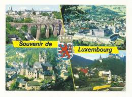 Cp, Luxembourg, Multi-Vues, Voyagée 1989 - Sonstige & Ohne Zuordnung
