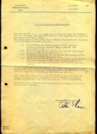 1945 Zwischenzeugnis Von Eisenwerke Oberdonau GmbH - Linz A. D. Donau - Diploma & School Reports