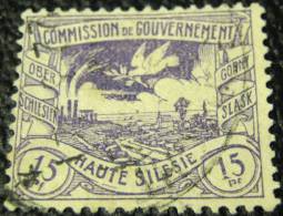 Upper Silesia 1920 Coal Mine 15pf - Used - Other & Unclassified