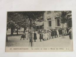 60  CREPY-en-VALOIS La Rentrée En Classe à L'école Des Filles -   I P M Correspondance De 1919 - Crepy En Valois