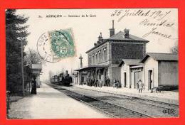 ARPAJON - Intérieur De La Gare. (Très Belle Animation Train) - Arpajon