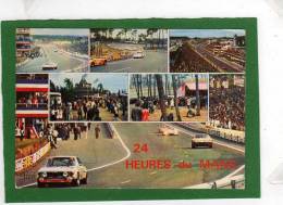 .LES 24 HEURES DU MANS...BELLE MULTIVUES  VOITURES Stands De Ravitaillement SUPERBE CPM - Le Mans