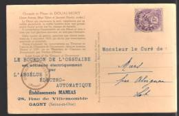 FRANCE N° 62 Obl. S/CPA - 1893-1947