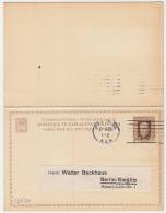 1926 Czechoslovakia Double Postal Card, Stationery. Used. (A05197) - Postkaarten