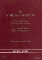 MARCOPHILIE POSTAL HISTORY 322. KÖHLER-AUKTION GABOR KÉKKÖ Over The Seven Seas - Catalogues De Maisons De Vente