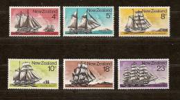 Nouvelle-Zelande New Zealand 1975 Yvertn° 629-34 *** MNH Cote 7,75 Euro Boten Bateaux Ships - Ungebraucht