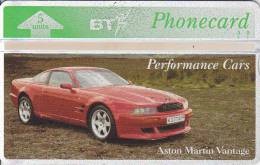 United Kingdom, BTG-232,  Performance Cars (2) Aston Martin Vantage, Mint,  Only 500 Issued, Catalogued £20 - BT Emissions Générales