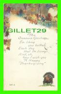 THANKSGIVING  - TURKEY  - TRAVEL IN 1919 - - Giorno Del Ringraziamento