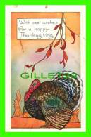 HAPPY THANKSGIVING - TURKEY - WHITNEY MADE - - Thanksgiving