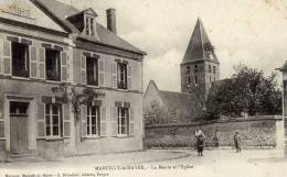 10 - MARCILLY-LE-HAYER - La Mairie Et L'Église - Animée - Marcilly