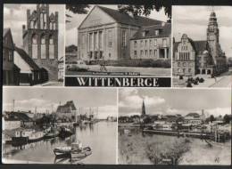 AK Wittenberge: Steintor, Kulturhaus J.R. Becher, Rathaus, Hafen, Gel, 1969 - Wittenberge