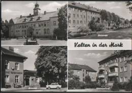 AK Velten/Kr. Oranienburg, Rathaus, Poststraße, Bahnhof, Wohnsiedlung, Ung, 1980 - Velten