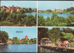 AK Waren, Tiefwarensee, Kietz-Brücke, Gel, 1976 - Waren (Müritz)