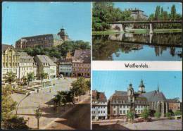 AK Weißenfels, Karl-Marx-Platz, Rathaus, Brücke Der DSF, Gel, 1974 - Weissenfels
