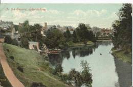 On The Severn ,Shrewsbury      Post Card 1907 - Shropshire