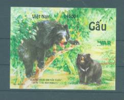 Vietnam: Bear 2011 Issue - IMPERF Rare - Mint NH Rare - Bears