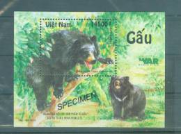 Vietnam: Bear 2011 Issue - SPECIMEN Rare - Mint NH - Orsi
