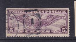 ETATS UNIS N° 12 5C VIOLET INSIGNE DE PILOTE OBL - 1a. 1918-1940 Used