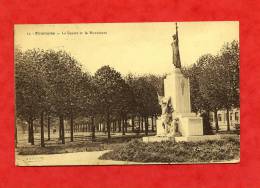 * FOURMIES-Le Square Et Le Monument-1937(Voir Les 2 Timbres Au Dos) - Fourmies