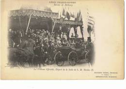 BETHENY --Fetes Franco-Russes --Tribune Officielle ,-Depart De La Suite De S.M. Nicolas II - Bétheny