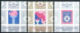 JUGOSLAVIA 1984** - Giochi Olimpici Invernali "Sarajevo ´84 " - 3 Block MNH Come Da Scansione - Winter 1984: Sarajevo