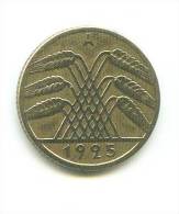 **  WEIMAR REPUBLIC  10 REICHSPFENNIG  1925 A - 10 Renten- & 10 Reichspfennig
