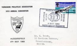 GREAT BRITAIN 1968 COVER - YORKSHIRE PHILATELIC ASSOCIATION ANNUAL CONVENTION - 1952-1971 Pre-Decimal Issues
