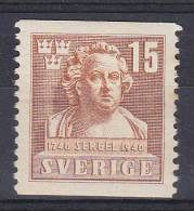 ## Sweden 1940 Mi. 279 A      15 Ö Johan Tobia Sergel, Bildhauer MH* - Ongebruikt