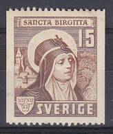 ## Sweden 1941 Mi. 288 C      15 Ö Heilsprechung Der Hl. Birgitta Gemälde Von B. Von Västerås MH* - Ongebruikt