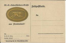 ALEMANIA TP CORREO MILITAR AMETRALLADORA - Variétés & Curiosités