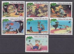 ## Turks & Caicos Islands 1981 Mi. 554-560 Weihnachten Christmas Jul Noel Natatale Navidad Walt-Disney-Figuren MNH** - Turcas Y Caicos