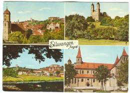 Germany, Ellwangen Jagst, Multi View, Marked Unused Postcard [12249] - Ellwangen