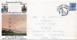 GREAT BRITAIN 1981 COVER - HUMBER BRIDGE OFFICIAL OPENING - 1981-1990 Em. Décimales