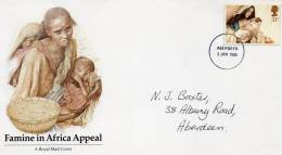 GREAT BRITAIN 1985 COVER - FAMINE IN AFRICA APPEAL - 1981-1990 Em. Décimales