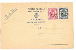 Carte 124 -10% Surcharge Locale, Avec Timbre Mobile à 25c - Briefkaarten 1934-1951