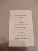 A-3-2-105 LC32 Souvenir Communion Brigitte Borrens Bray 1970 - Kommunion Und Konfirmazion