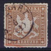 Deutschland: Württemberg Mi. 33 B   Used/cancelled - Used